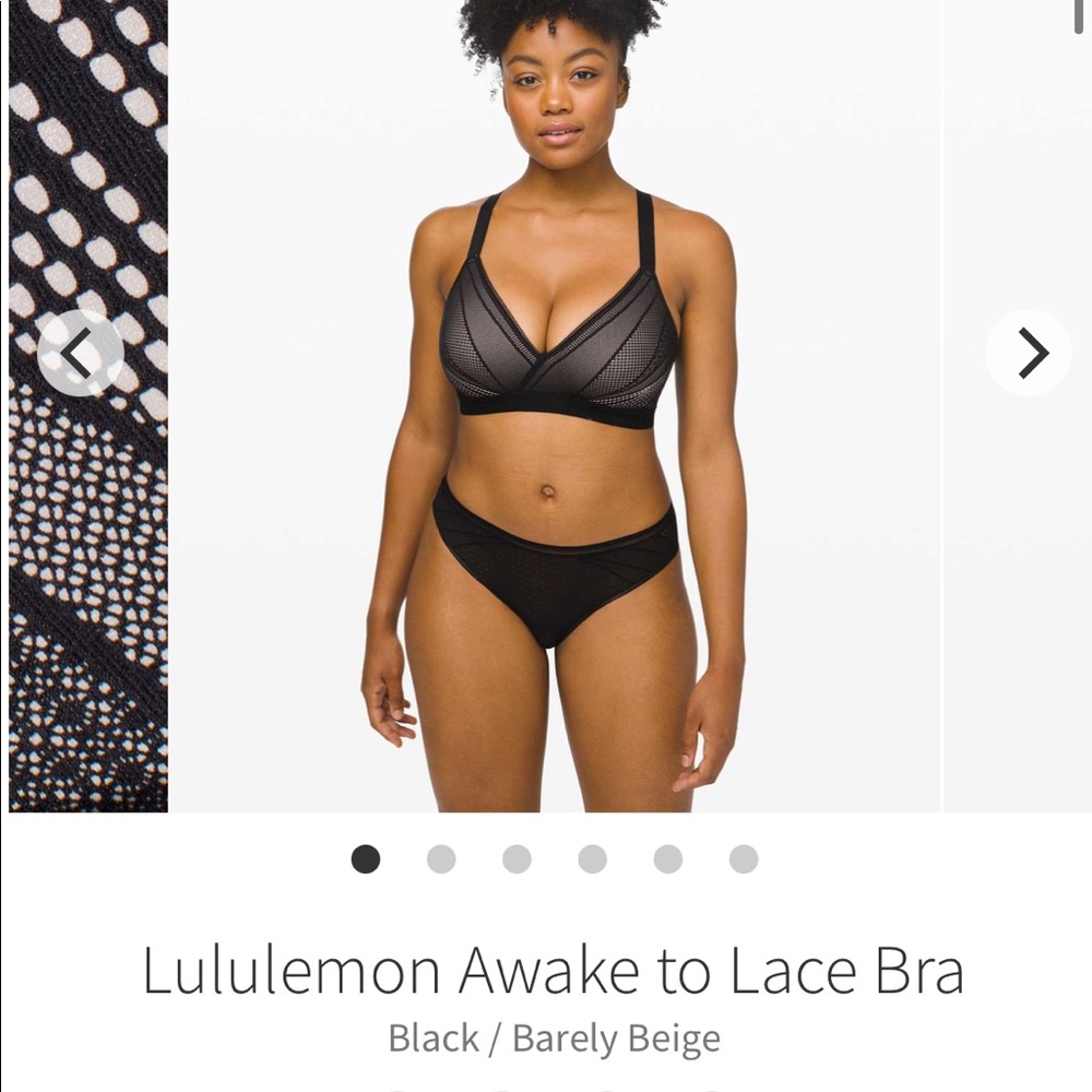Lululemon Awake to Lace Bra
Black / Barely Beige